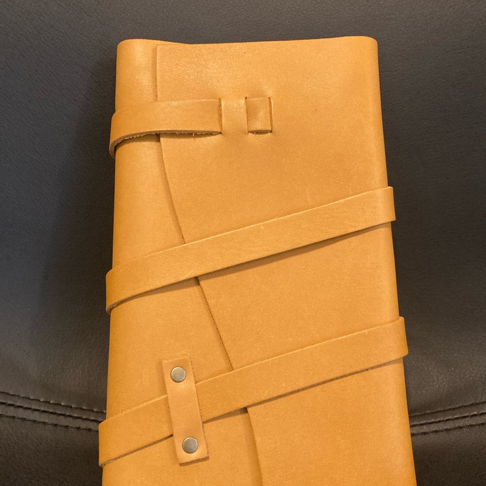 Portland Leather Goods Large Wrap Journal in Sunflower 🌻.
